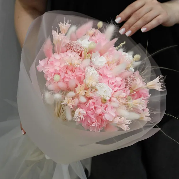 Букет с сухоцветами "Ванилла"