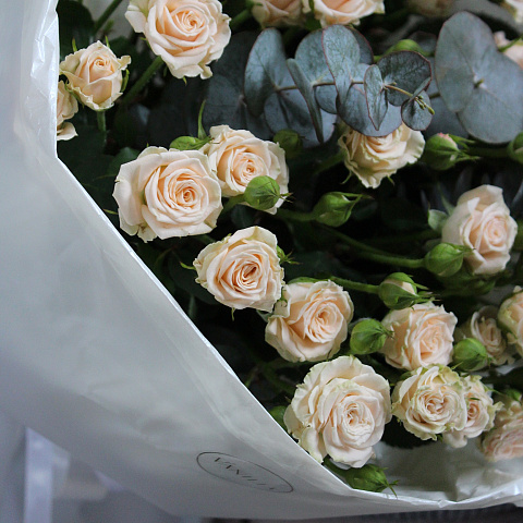 Кремовые розы Яна