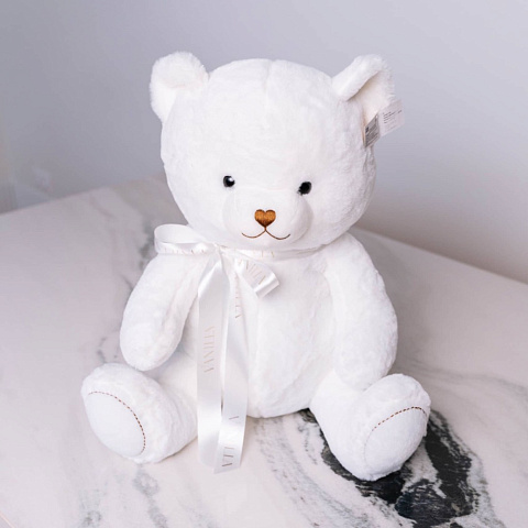 Большой белый плюшевый мишка - изображение 2