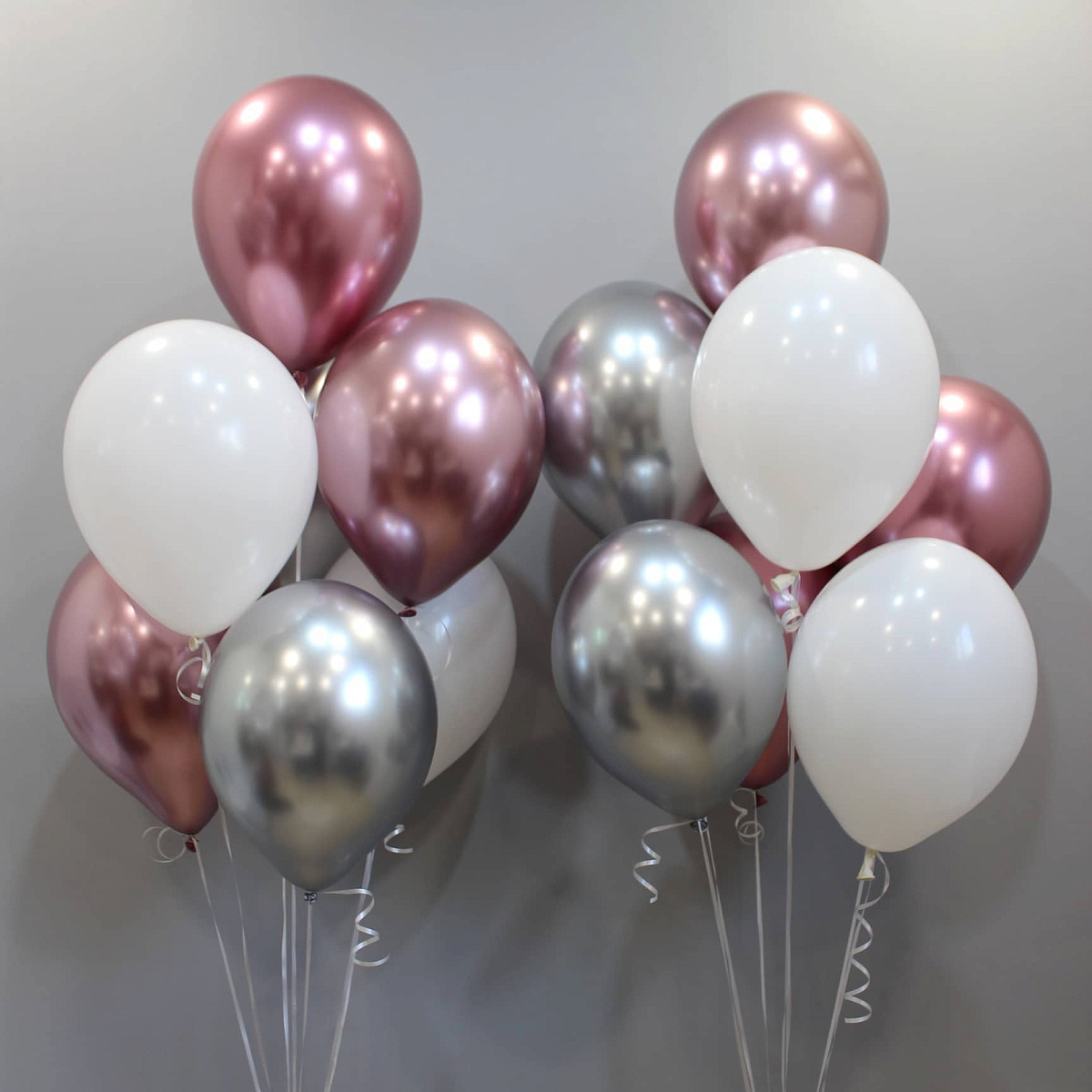 Хромированные шары на день рождения
