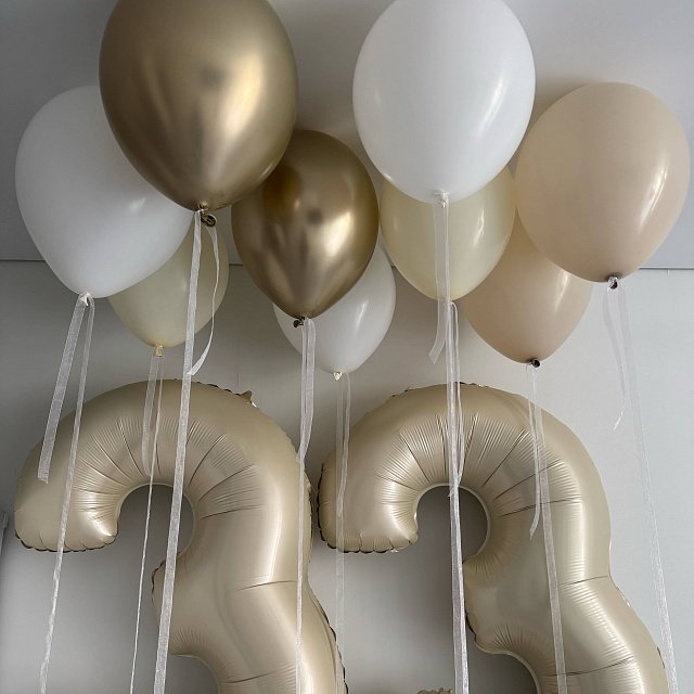 Воздушные шары цифры: Композиция из шаров с цифрами