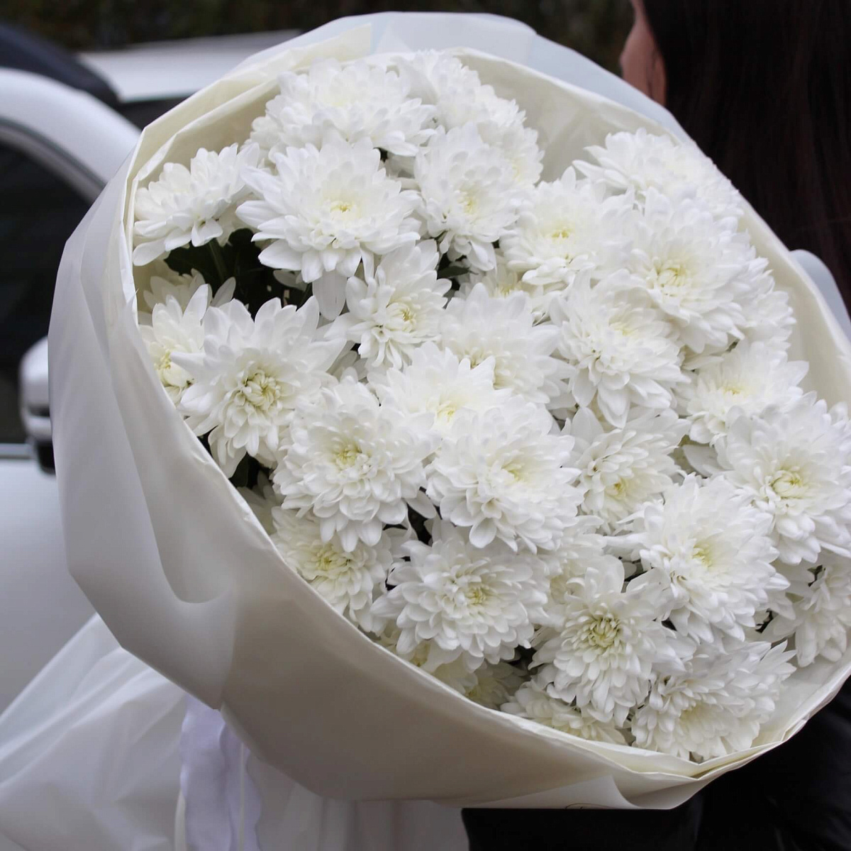 Букет из 7 веток хризантемы Балтика