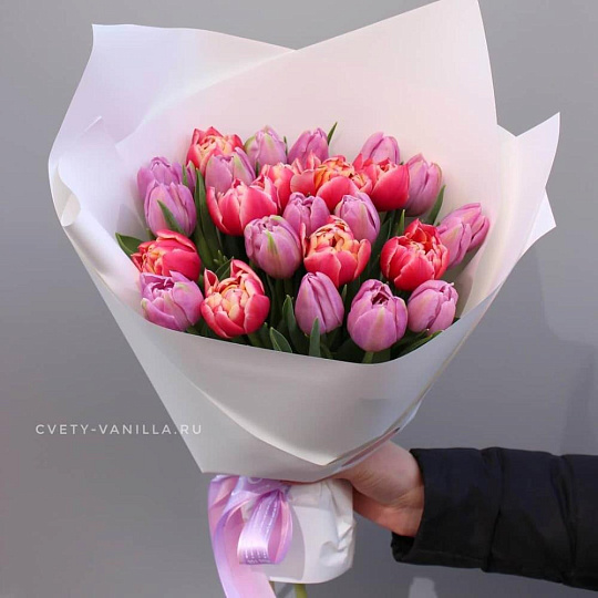 25 разноцветных пионовидных тюльпанов - изображение 2