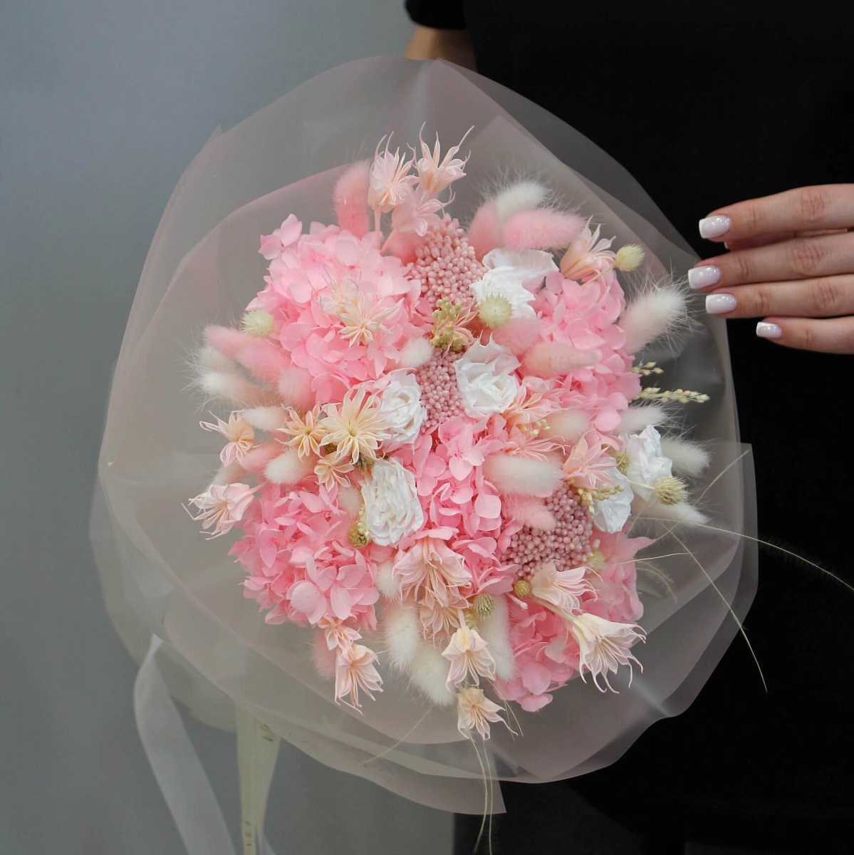 Букет с сухоцветами "Ванилла"