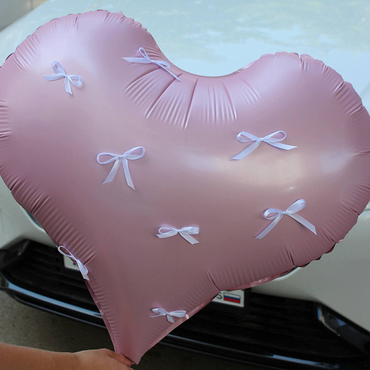 Шар розовое сердце