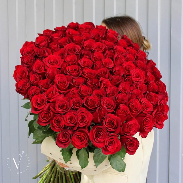 Букет из 101 розы Explorer 90 см - изображение 2