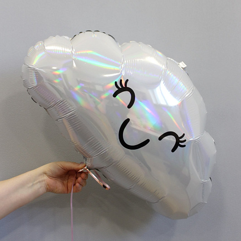 Воздушные шары на выписку из роддома: Облачко с глазками "Переливы"