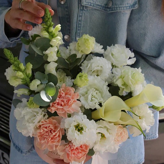 сборный бокс с цветами микс