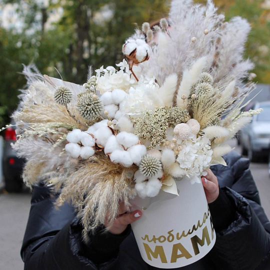 Бокс с сухоцветами для мамы - изображение 2