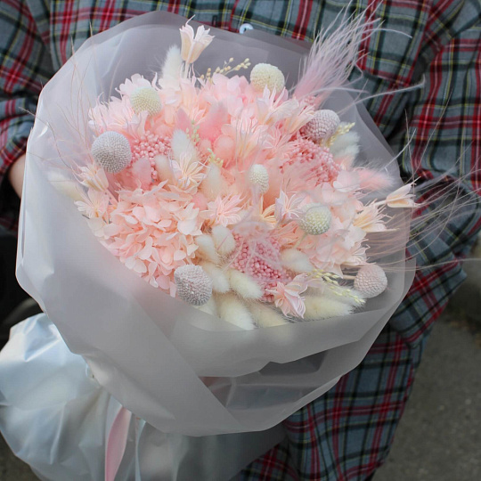 Букет с сухоцветами "Яркий микс" - изображение 2