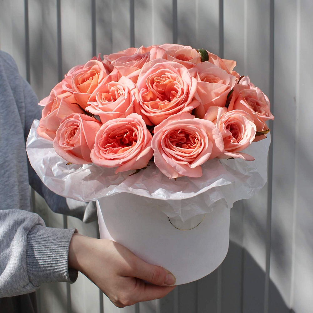 Цилиндр с розой «Пломбир»