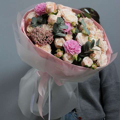 Сборный букет сезонных цветов - изображение 2