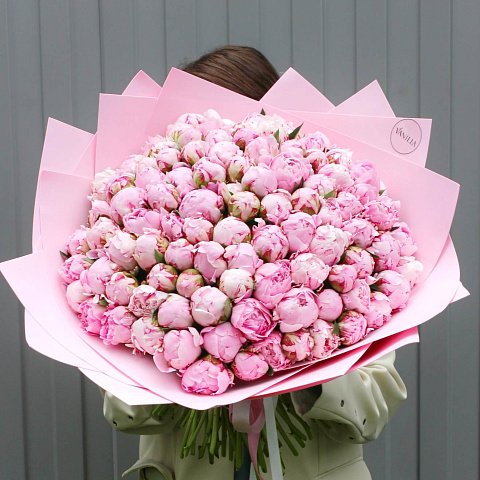 Букеты пионов: 101 пион 