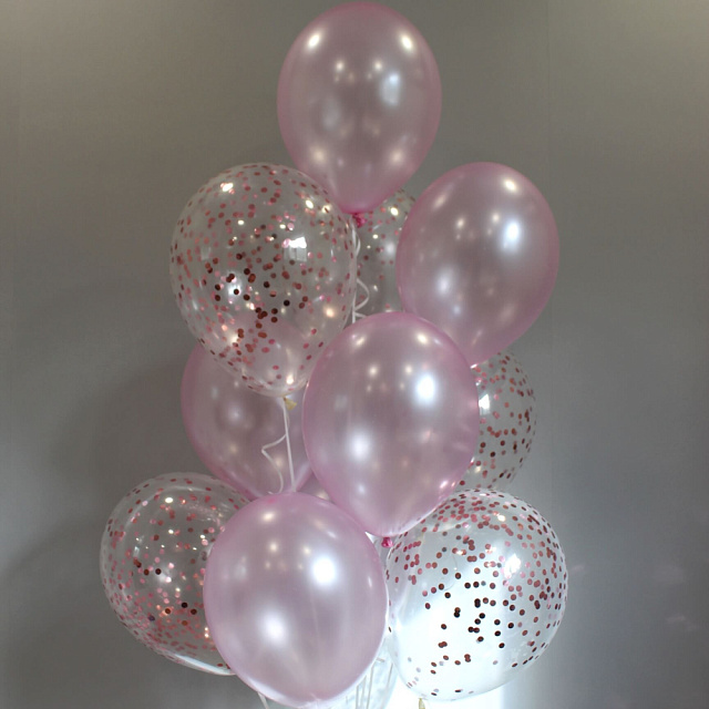 Сет шаров микс "Розовые облака" - изображение 2