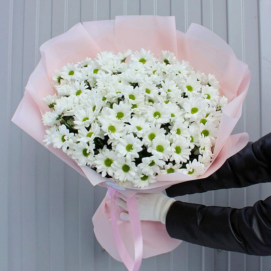 19 веток белоснежных кустовых хризантем - изображение 2