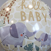 Шар на выписку "Hello Baby"