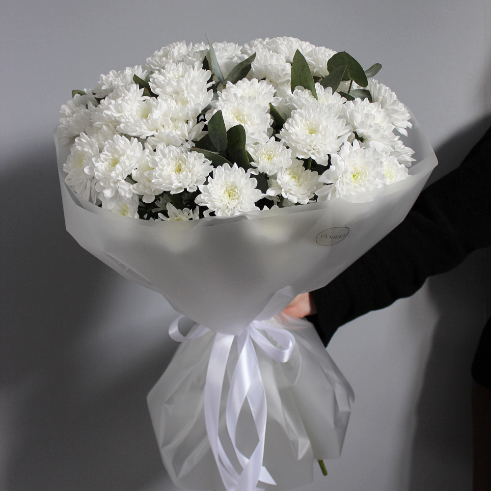 Букет из 9 веток хризантем Алтай