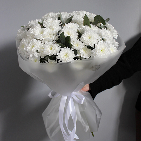 Букет из 9 веток хризантем Алтай