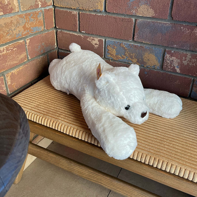 Мягкие игрушки: Медвежонок белый