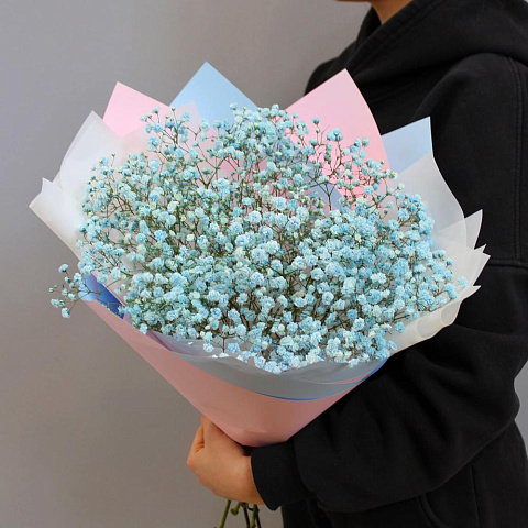 Букет из 5 веток голубой гипсофилы - изображение 2
