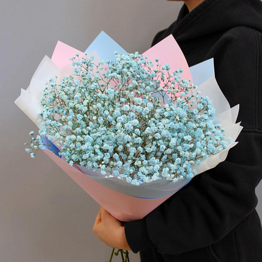 Букет из 5 веток голубой гипсофилы - изображение 2