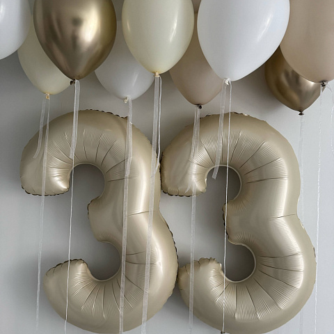 Композиция из шаров с цифрами - изображение 2