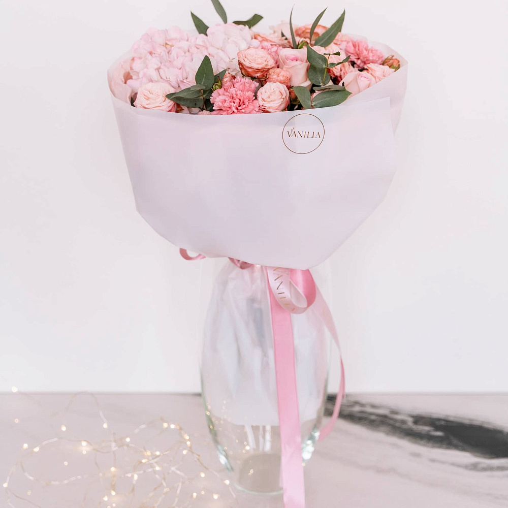 Ваза закругленная из стекла