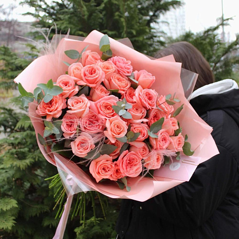 Букет из 35 пионовидных роз Лондой Ай - изображение 2