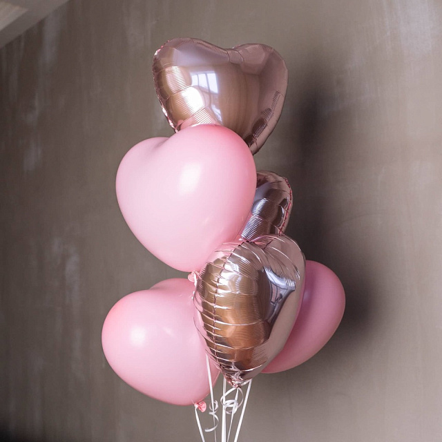 Композиция из шаров сердечек "Love Is" - изображение 2