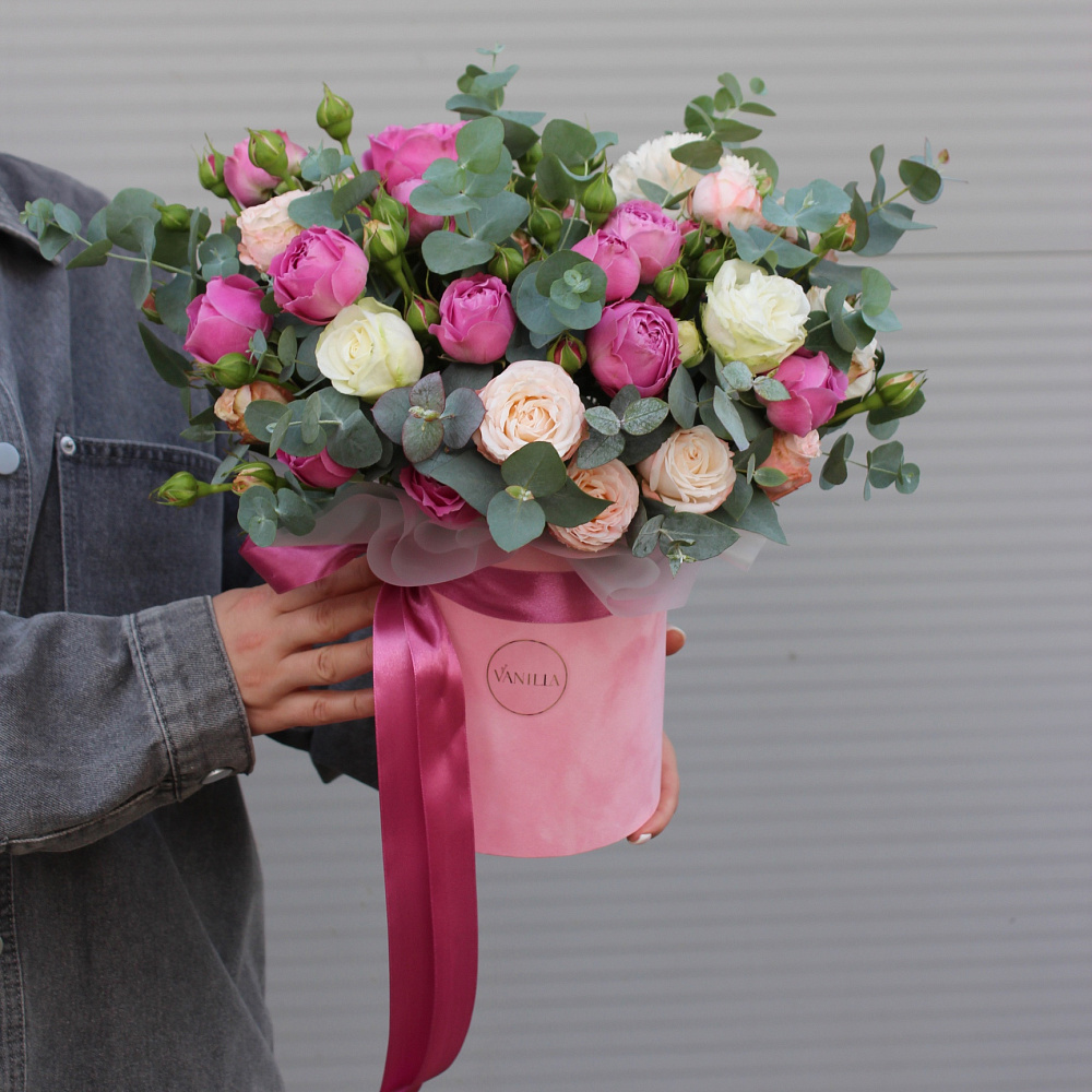 шляпная коробка микс цветов