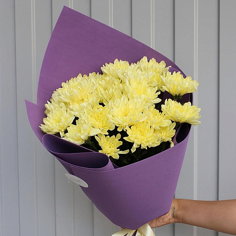 Букет из желтой хризантемы Балтика - изображение 2