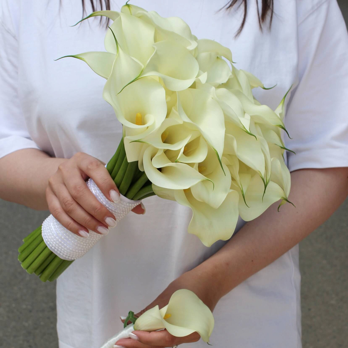 Букет из белых калл "Незабываемое торжество"