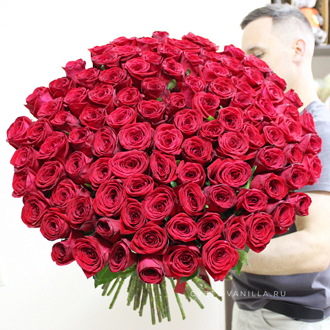 Букет из 101 розы 50 см - изображение 2