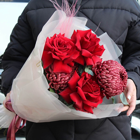 Авторские букеты : Букет "Яркая осень"