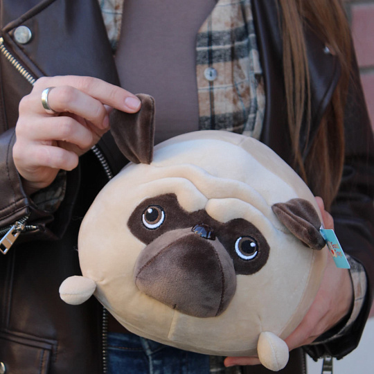 Мягкая игрушка "Мопс" 25 см - изображение 2