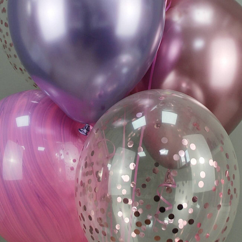 Букеты для ребенка: Набор шаров "Сиреневая мечта"