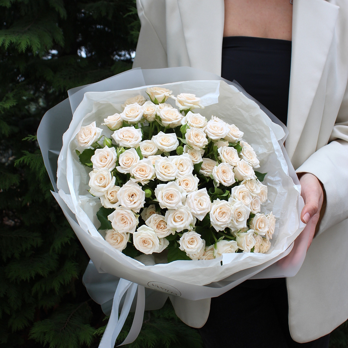 Кремовая роза Яна