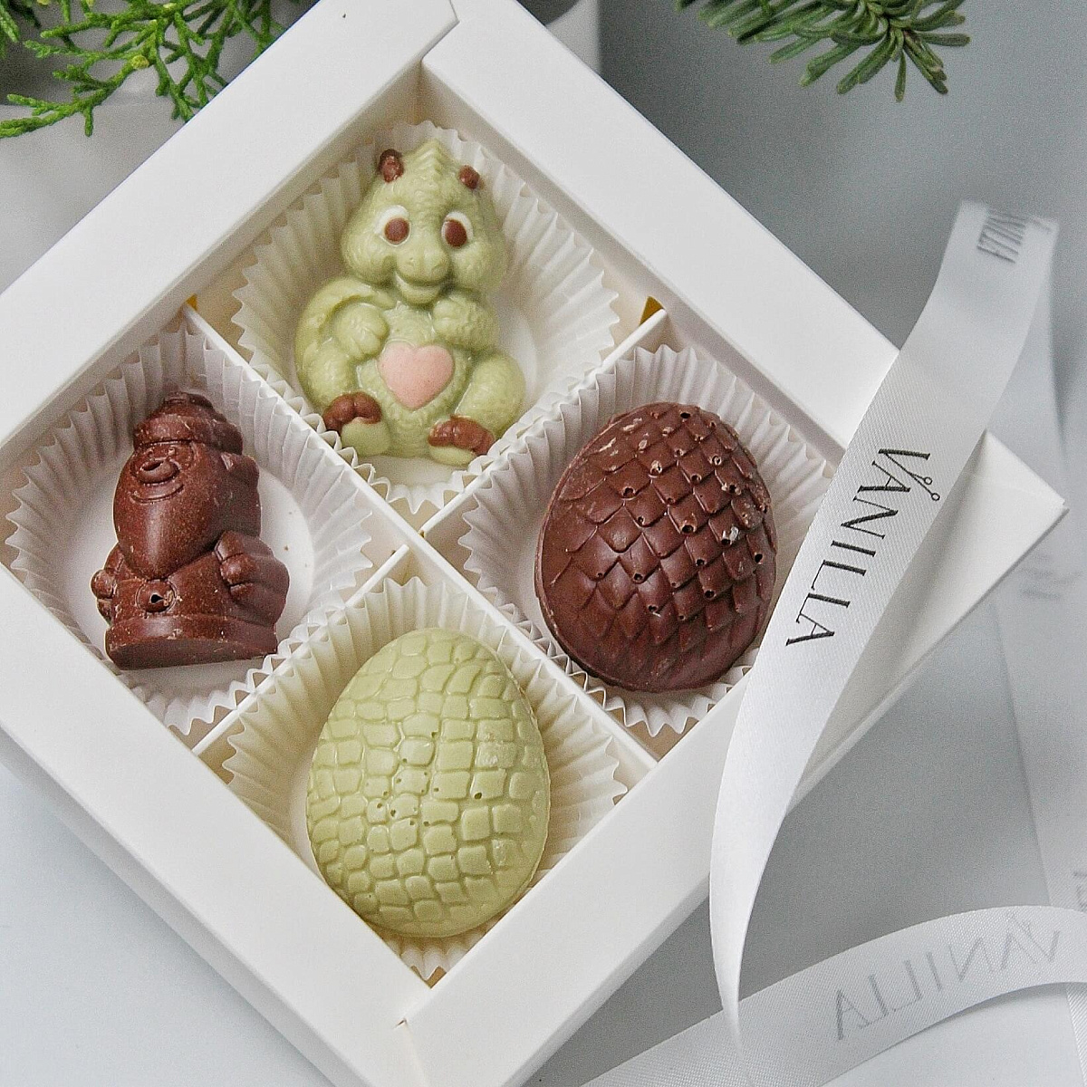 Шоколадный набор конфет "Новогодний" 4шт.