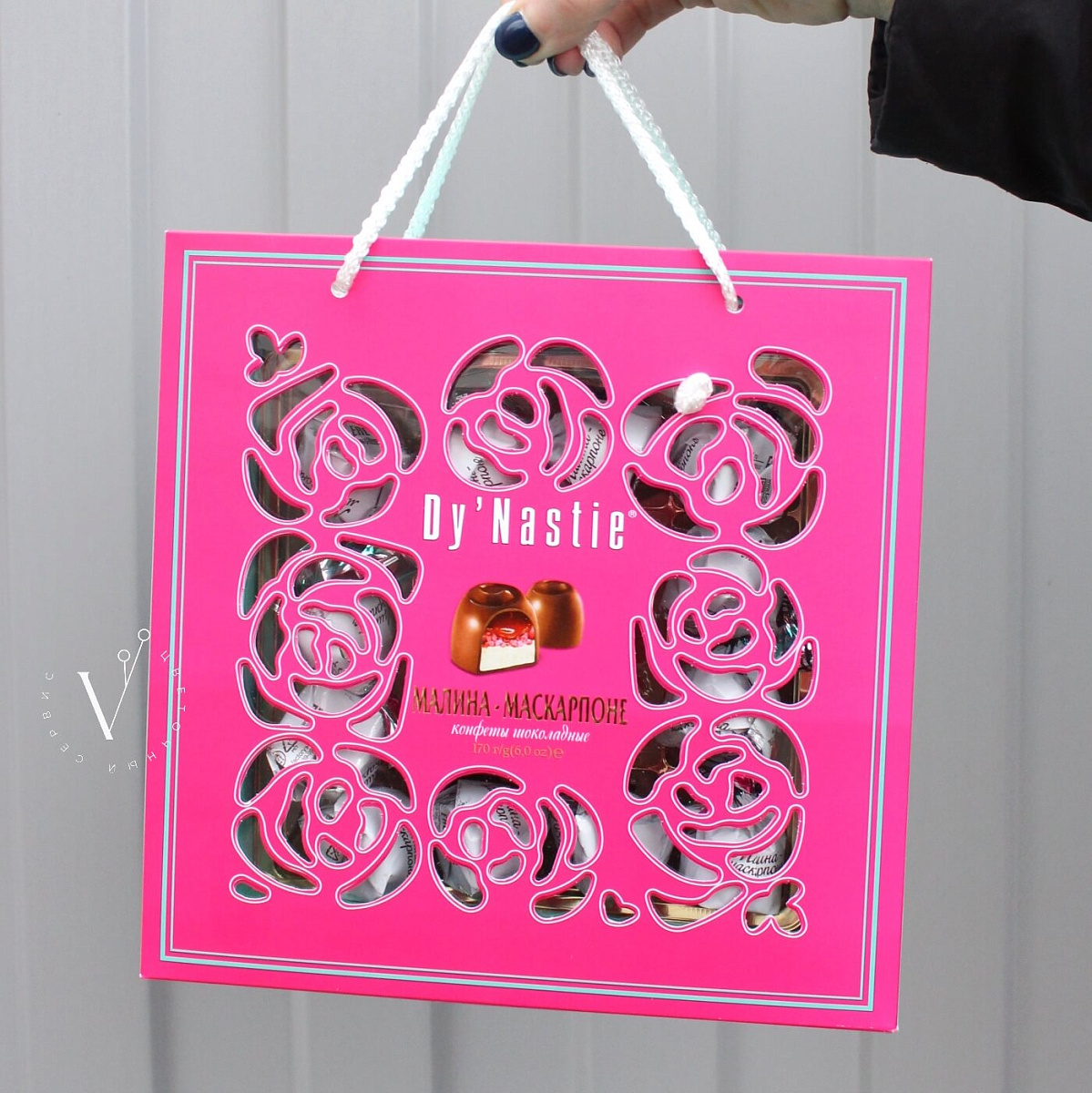 Конфеты Dy'Nastie малина-маскарпоне