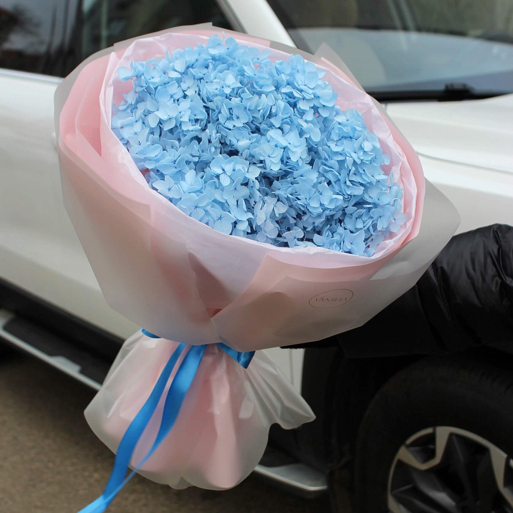 Букет из сухоцветов "Гортензия"