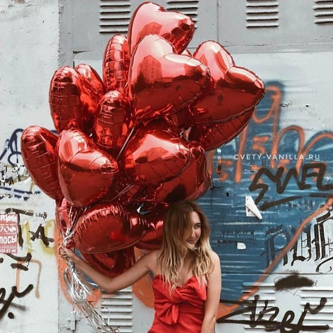 Большая связка красных сердец - изображение 2