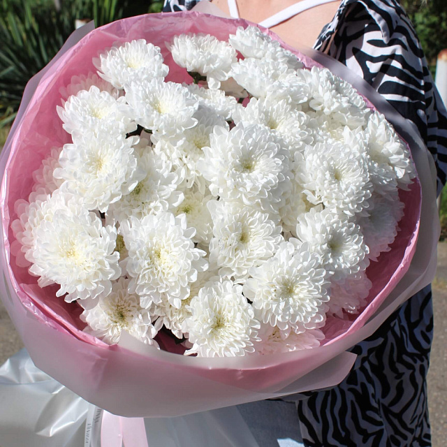 Букет нежных хризантем Алтай - изображение 2