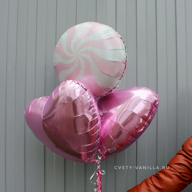 Набор нежных шаров сердец - изображение 2