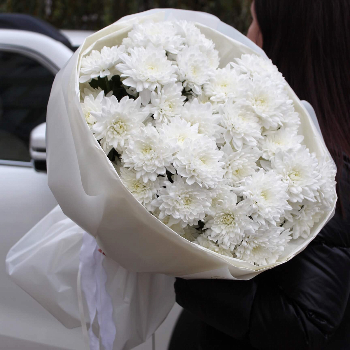 Букет из 7 веток хризантемы Балтика