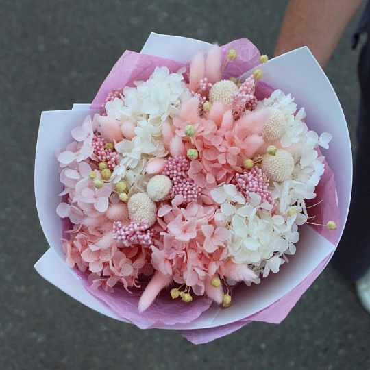 Яркий букет микс из сухоцветов - изображение 2