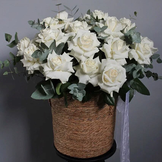 Букет в корзине "Нежная Роскошь" - изображение 2