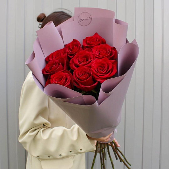 Букет из 9 роз Explorer 80 см - изображение 2