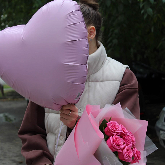 Набор из букета и шара