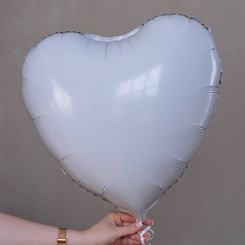 Воздушные шары поштучно: Шар белое сердце