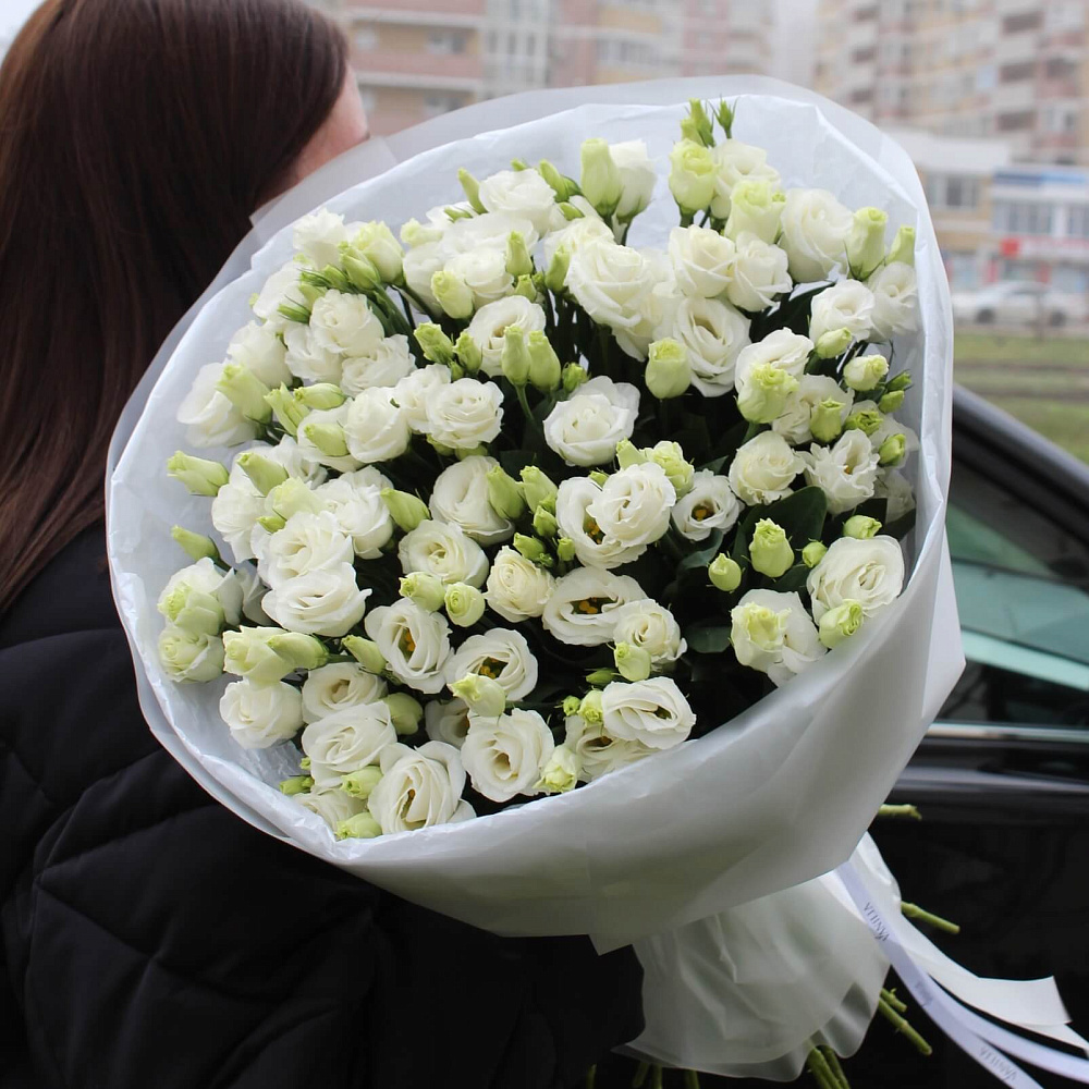 Букет "Белая эустома"